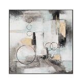 Circular Symphony Hand Painted Framed Diptych