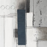 Linear Landscape Hand Painted Framed Diptych