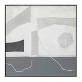 Modern Slate Hand Painted Framed Diptych