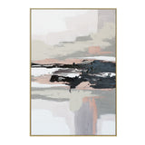 Vistas Unknown Hand Painted Framed Diptych