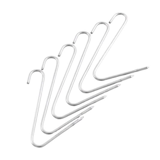 INGRILL Stainless Steel Meat Hooks – Set of 6, Heavy-Duty 304 Stainless Steel Hanging Hooks for Barrel & Drum Smokers