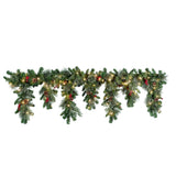 6 Foot Christmas Pre-lit Mantel Swag