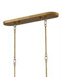 Grand Lotus Oval Gold Chandelier