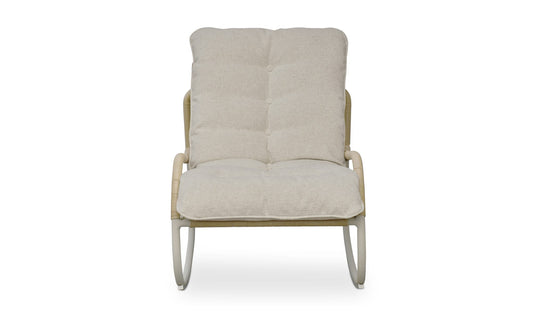 Lyra Outdoor Rocking Chair Beige