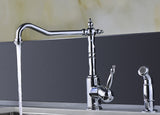 Elysian Farmhouse 36 in. Kitchen Sink with Locke Faucet in Polished Chrome