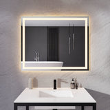 32-in. x 40-in. LED Front Lighting Bathroom Mirror with Defogger