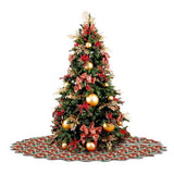 Printed Scalloped Christmas Tree Skirt