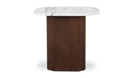 Dash Accent Table White Calacatta Marble