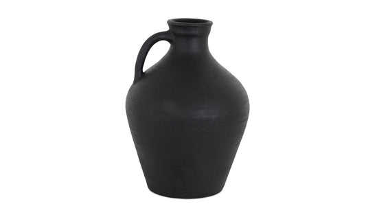 Lyra Vase Black Terracotta