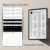 Black Spice Jars with Labels - 24 PACK