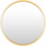 Guindarohan Gold Frame Round Mirror