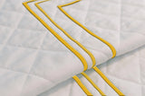 Classic Border Diamond Knitted Cotton Coverlet