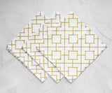 Printed Napkins - Metallic Gold Foil Napkins