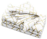 Printed Napkins - Metallic Gold Foil Napkins