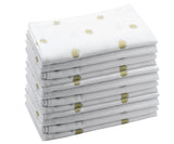 Printed Napkins - Metallic Gold Foil Napkins
