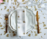 Printed Napkins - Metallic Gold Foil Napkins