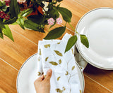 Printed Napkins - Metallic Gold Foil Napkins