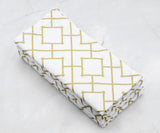 Printed Napkins - Metallic Gold Foil Napkins