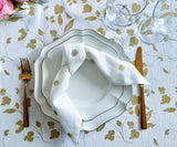 Printed Napkins - Metallic Gold Foil Napkins