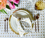 Printed Napkins - Metallic Gold Foil Napkins