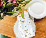 Printed Napkins - Metallic Gold Foil Napkins