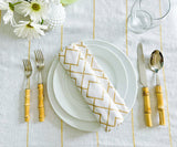 Printed Napkins - Metallic Gold Foil Napkins