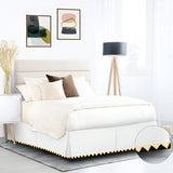 Ashley 400TC Sateen Cotton Traingle Embroidery Tailored Bed Skirt