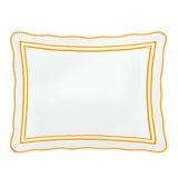 400TC Wavy Embroidery & Border Cotton Sateen Solid Pillow Sham