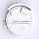 400TC Double Embroidery Sateen Solid Cotton Round Sheet Set