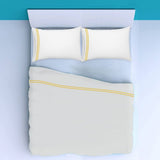 500TC Cotton Double Embroidery Sateen Solid Sheet Set