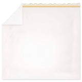 400TC Wavy Embroidery & Border Cotton Sateen Solid Sheet Set