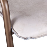 Portofino 22" Bar Chair in Vintage White Leather