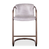 Portofino 22" Counter Chair in Vintage White Top Grain Leather