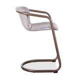 Portofino 22" Counter Chair in Vintage White Top Grain Leather