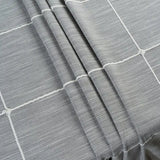 Gray Plaid Tablecloth with Tassel