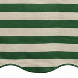 Scalloped Edge Tablecloth - Striped