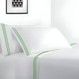 400TC Cotton Sateen Classic Embroidery Pillowcases (Set Of 2)