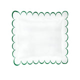 Allena 400TC Cotton Scallop Embroidery Sateen Solid Euro Sham