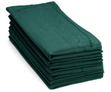Hemstitch Dinner Napkins - Green
