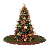 Printed Scalloped Christmas Tree Skirt