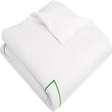 400TC Cotton Single Embroidery Sateen Solid Duvet Cover Set
