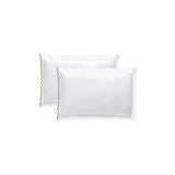 400TC Small Scallop Embroidery Cotton Pillowcases (Set Of 2)