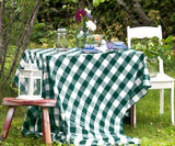 Green Checkered Tablecloth
