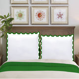 400TC U Shape Applique Embroidery Cotton Euro Sham