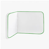 Wall Corner Rounded Dorm Bed Headboard In Embroidery Border With Self Adhesive Velcro Straps