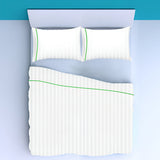 400TC Single Embroidery Sateen Stripe Cotton Sheet Set