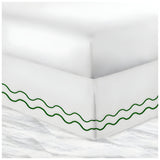 400TC Cotton Double Wavy Embroidered Tailored Bed Skirt