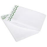 400TC Double Wavy Embroidered Cotton Pillowcases (Set of 2)