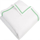 400TC Cotton Triple Edge Embroidery Sateen Solid Duvet Cover Set