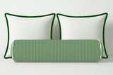 Ticking Stripe Velvet Bolster Pillow Cover